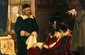 Demonstrating Prints: William Harvey demonstrating his theory of circulation of blood before Charles I