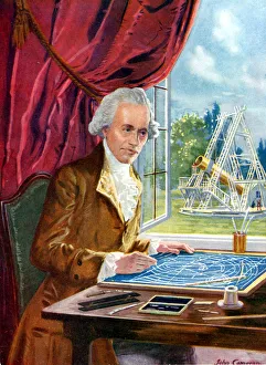 Reflecting Telescope Prints: William Herschel (1738-1822) German-born English astronomer