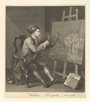 Hogarth William Collection: William Hogarth, Serjeant Painter to His Majesty, 1764. Creator: William Hogarth