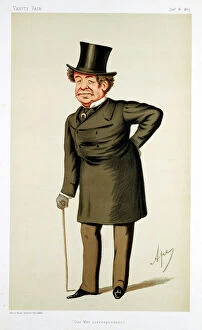 Sir William Howard Collection: William Howard Russell, Irish-born British journalist, 1875. Artist: Carlo Pellegrini