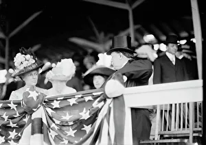 Lawmaker Prints: William Howard Taft And His Wife Helen Nellie Taft At Horse Show