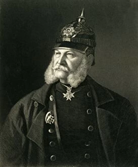 Emperor Of Germany Gallery: William I, King of Prussia & Emperor of Germany, c1872. Creator: William Holl