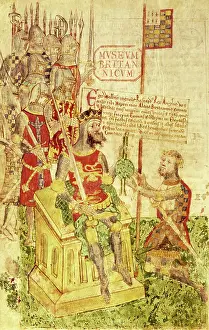 Allegiance Prints: William I receives the allegiance of a knight, late15th century. Creator: Unknown