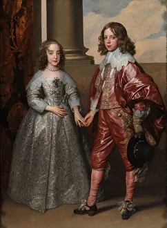 Mary Of Orange Prints: William II, Prince of Orange, and his Bride, Mary Stuart, 1641. Creator: Anthony van Dyck