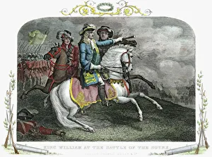 William III, King of Great Britain and Ireland, at the Battle of the Boyne, 1690