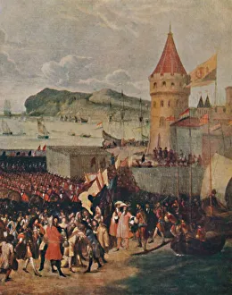 Henry Duff Prints: William III Landing at Brixham, 1903