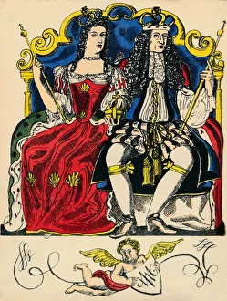 William III and Mary II, King and Queen of Great Britain and Ireland from 1688, (1932). Artist: Rosalind Thornycroft