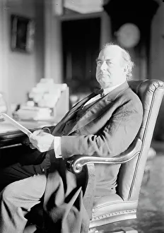 William Jennings Bryan, Rep. from Nebraska, at desk, 1914. Creator: Harris & Ewing. William Jennings Bryan, Rep. from Nebraska, at desk, 1914. Creator: Harris & Ewing