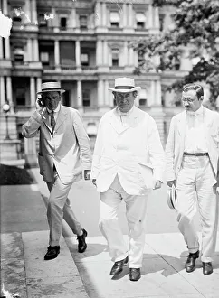 William Jennings Bryan, Rep. from Nebraska, with Pedro Rafael Cuadra, 1914. Creator: Harris & Ewing. William Jennings Bryan, Rep. from Nebraska, with Pedro Rafael Cuadra, 1914. Creator: Harris & Ewing