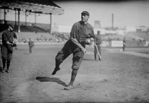 Sportswear Prints: William L. Bill James, Boston NL (baseball), 1914. Creator: Bain News Service