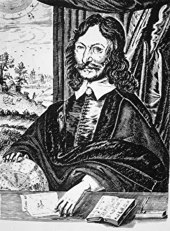 Prediction Prints: William Lilly, English astrologer, 1647 (late 19th century)
