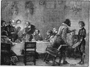 William Parker (Lord Monteagle), receiving letter of warning of the plot, 1605 William Parker (Lord Monteagle), receiving letter of warning of the plot, 1605