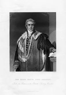 William Pitt Amherst, 1st Earl Amherst, Governor-General of India, 19th century.Artist: WJ Edwards William Pitt Amherst, 1st Earl Amherst, Governor-General of India, 19th century.Artist: WJ Edwards