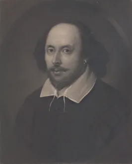 John Taylor Prints: William Shakespeare, 1849. Creator: Samuel Cousins