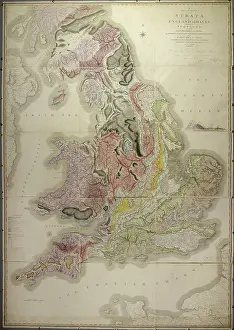 William Smith Prints: William Smith's geological map of 1815
