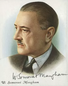 Halftone Gallery: William Somerset Maugham, British author of novels, plays and short stories, 1927