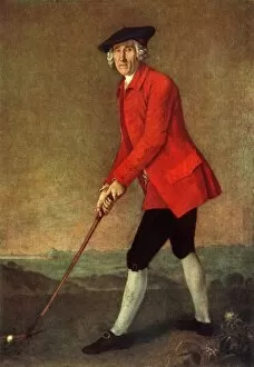 Captain Collection: William St. Clair of Roslin, c1771, (1947). Creator: George Chalmers