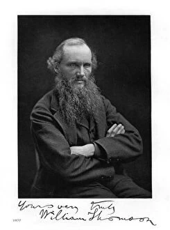 William Thomson, Lord Kelvin, Irish-Scottish mathematician, physicist and engineer, 1877