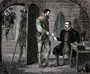 Prison Officer Prints: William Tyndale, English translator, 1536 (late 19th century)