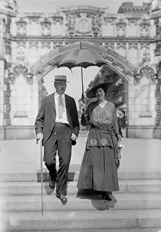 Walking Cane Prints: William Wheeler & wife, between c1915 and c1920. Creator: Bain News Service