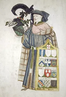 Alderman Of London Collection: William Whetenhall, Sheriff of London 1440-1441, in aldermanic robes, c1450