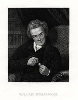 William Wilberforce, English anti-slavery campaigner, 19th century.Artist: E Scriven