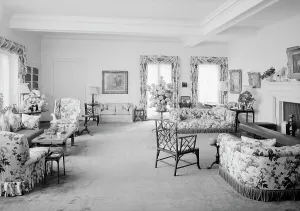 Williams Paley, residence in Manhasset, Long Island, 1942. Creator: Gottscho-Schleisner, Inc