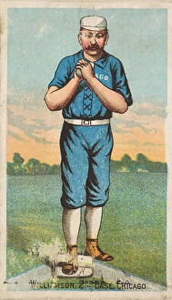 Baseball Player Gallery: Williamson, 2nd Base, Chicago, from the 'Gold Coin'Tobacco Issue, 1887
