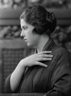 Bathrobe Prints: Williamson, W.F. Mrs. (Laura), portrait photograph, 1913 July 18. Creator: Arnold Genthe