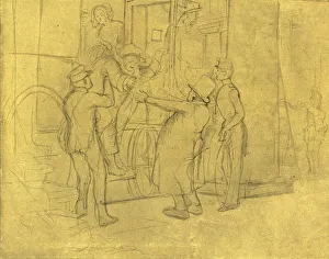 Spitzweg Prints: Willkommen, mid-late 19th century, (c1924). Creator: Carl Spitzweg