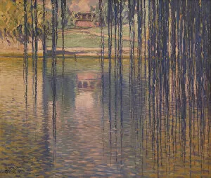 Calm Collection: Willows on the Lake, 1915. Creator: Wolf Ferrari, Teodoro (1878-1945)