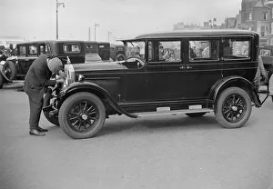 Southport Prints: Willys-Knight car at the Southport Rally, 1928. Artist: Bill Brunell
