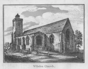 Lysons Prints: Wilsdon Church, c1792