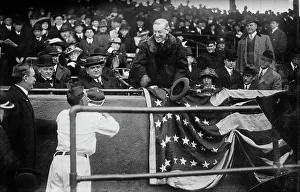 Wilson Thomas Woodrow Prints: Wilson opens Ball Season, Wash. between c1910 and c1915. Creator: Bain News Service