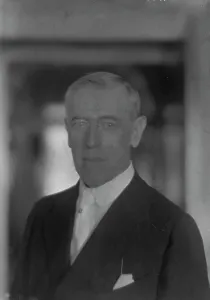 Wilson, Woodrow, President, portrait photograph, 1916 Aug. 7. Creator: Arnold Genthe