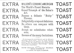 Biscuit Prints: Wilson's Genuine American - Extra Toast