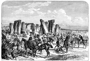 Huntress Prints: The Wiltshire Champion Coursing Meeting at Stonehenge, 1865. Creator: Unknown