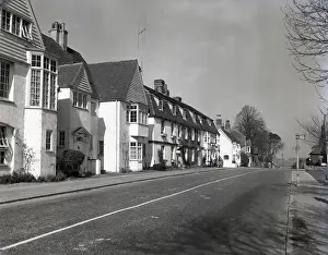 Bus Stop Prints: Winchelsea, Sussex, c1955. Creator: Arthur Charles Kirby Ware