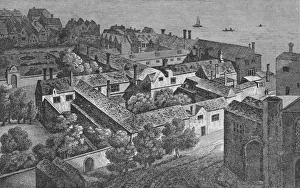 Winchester House Prints: Winchester House, Southwark, about 1649