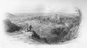 Winchester, from St. Giles Hill, 1859. Artist: Charles Cousen