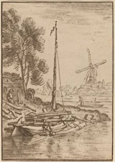 Winding River, 1761, published 1765. Creator: Cornelis Ploos van Amstel Winding River, 1761, published 1765. Creator: Cornelis Ploos van Amstel