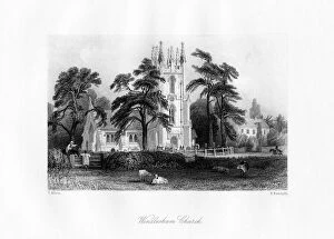 Windlesham Church, Surrey, 19th century.Artist: E Radclyffe