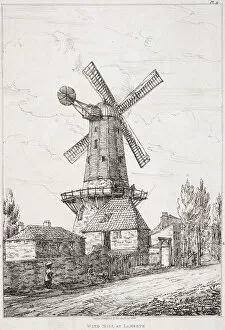 Anon Anon Anonymous Gallery: Windmill, Lambeth, London, 1814