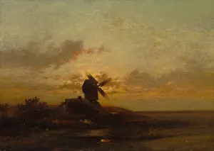 The Windmill, late 1850s. Creator: Jules Dupre (French, 1811-1889)
