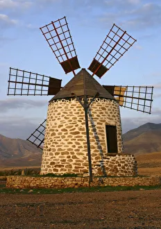 Peter Thompson Prints: Windmill near Tefia, Fuerteventura, Canary Islands