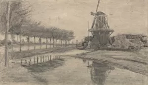 Images Dated 3rd August 2018: Windmill De Oranjeboom, Dordrecht, 1881