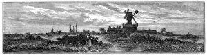 Windmill on Wimbledon Common, 1880. Artist: Robert Taylor Pritchett Windmill on Wimbledon Common, 1880. Artist: Robert Taylor Pritchett