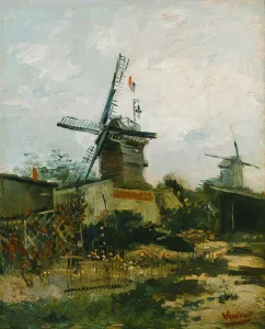 Montmartre Prints: Windmills on Montmartre. Artist: Gogh, Vincent, van (1853-1890)
