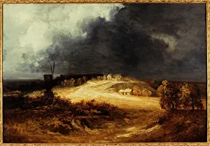 Georges Michel Prints: Windmills in Montmartre, c1830. Creator: Georges Michel
