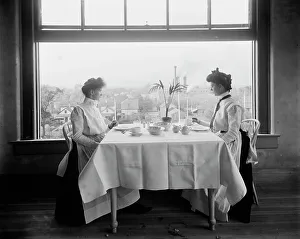 Catering Prints: Window in girls restaurant, National Cash Register [Company]